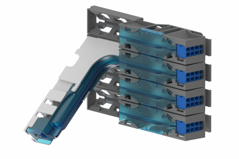 CommScope FACT Kabelbeslag sæt/CTU Kit til 4 FACT moduler. Vinklet indføring af kabel 1-4x 5-8,5mm eller 1x 8,5-15mm Til FACT rack.