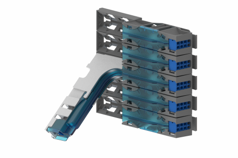 CommScope FACT Kabelbeslag sæt/CTU Kit til 5 FACT moduler. Vinklet indføring af kabel 1-4x 5-8,5mm eller 1x 8,5-15mm Til FACT rack.