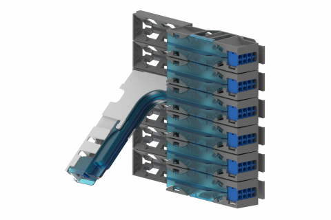 CommScope FACT Kabelbeslag sæt/CTU Kit til 6 FACT moduler. Vinklet indføring af kabel 1-4x 5-8,5mm eller 1x 8,5-15mm Til FACT rack.