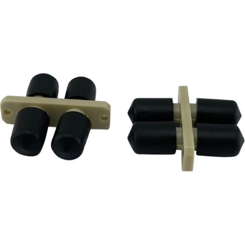 Adaptor ST/PC - ST/PC MM Duplex Plastic body/ceramic sleeve