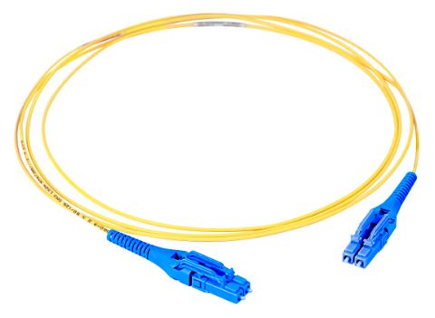 CommScope patchkabel LC/UPC - LC/UPC 1,25M UNIBOOT duplex 9/125µm 2mm LSZH gul Easy Adjustable polarity and push-pull mechanism