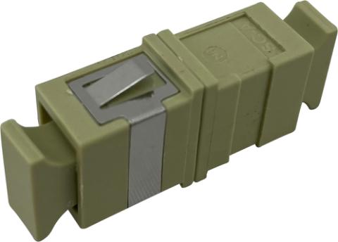 Adaptor SC/PC - SC/PC MM Simplex Zirconia sleeve, beige no flange
