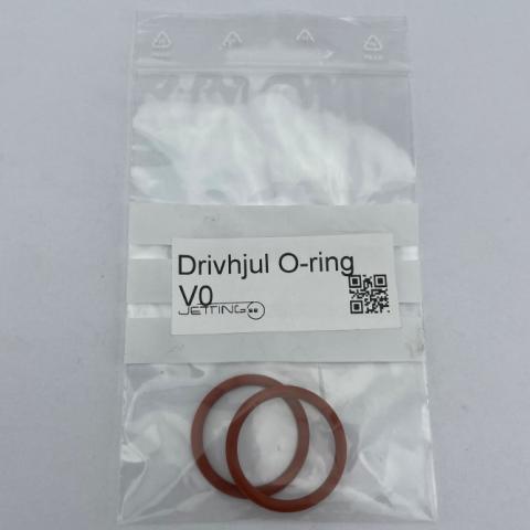 Jetting O-ring set til drivhjul V0/V0HD Rød silikone