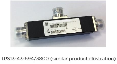 RFS 15dB/30:1 Unequal Power Divider/Tapper 694-3800MHz, 4.3-10 female, IP65, PIM 160dBc