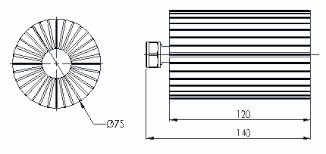 RFS Termination Load N male 50W 0-3.8GHz, Indoor, no PIM
