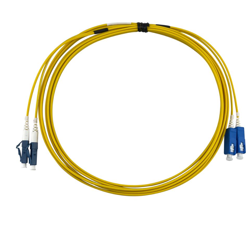AFL Premium LC - SC G.657A1 YELLOW LSZH 2F 2.0mm ZDPX (DC Boot) 25M
