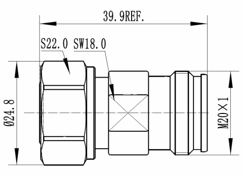 RFS Adaptor 4.3-10 Male til Female