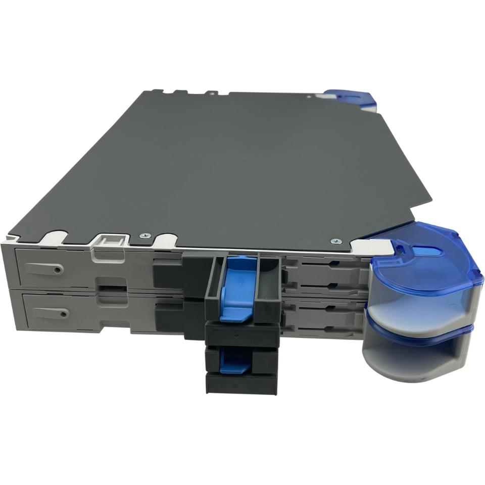 CommScope FACT 2E splice/patch element for 4x24F Incl. 2x patch cord trumpets Incl. brackets 2x2 pos. finger for mounting directly in FACT