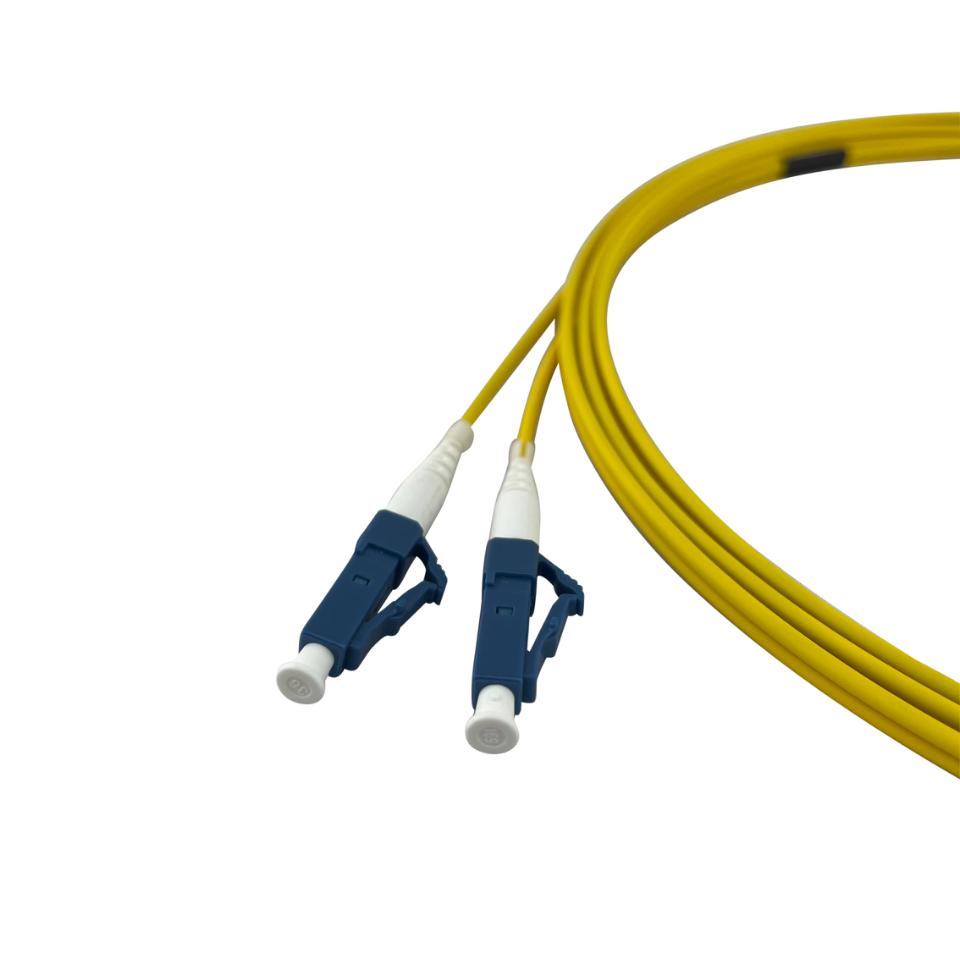 AFL Premium LC - LC G.657A1 YELLOW 15M LSZH 2F 2.0mm ZDPX (DC Boot) Duplex simplex connectors clear polarity marking