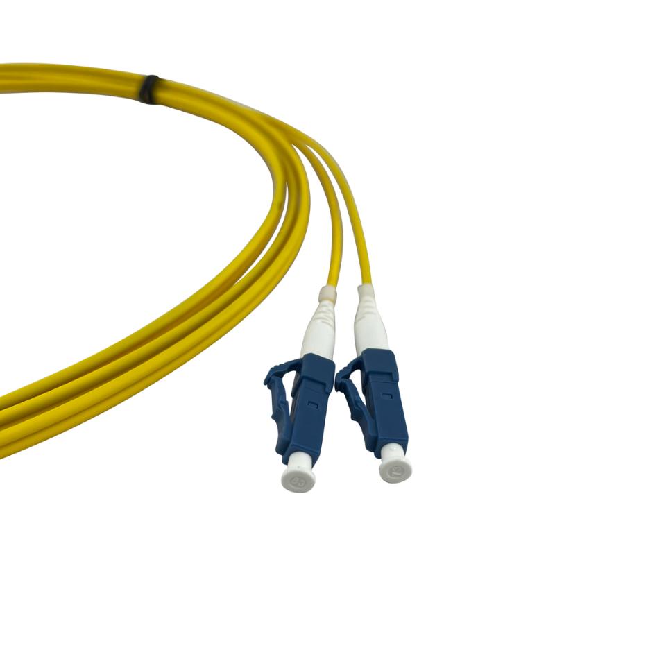 AFL Premium LC - LC G.657A1 YELLOW 15M LSZH 2F 2.0mm ZDPX (DC Boot) Duplex simplex connectors clear polarity marking