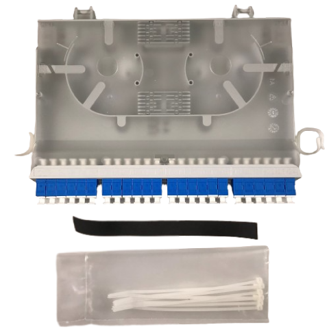 CommScope BUDI-M-TH splidse/patch kort inkl. 24x SC/UPC adaptere (ikke monteret - for BUDI-M-TH box) Incl. splidseholder for 24F, søm og cover