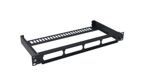 CommScope EPX 1U fixed panel, accepts (4) G2 G2 modules or adapter packs providing up to 48 duplex LC or 32 MPO ports (tidl. AGL-1U-FX)
