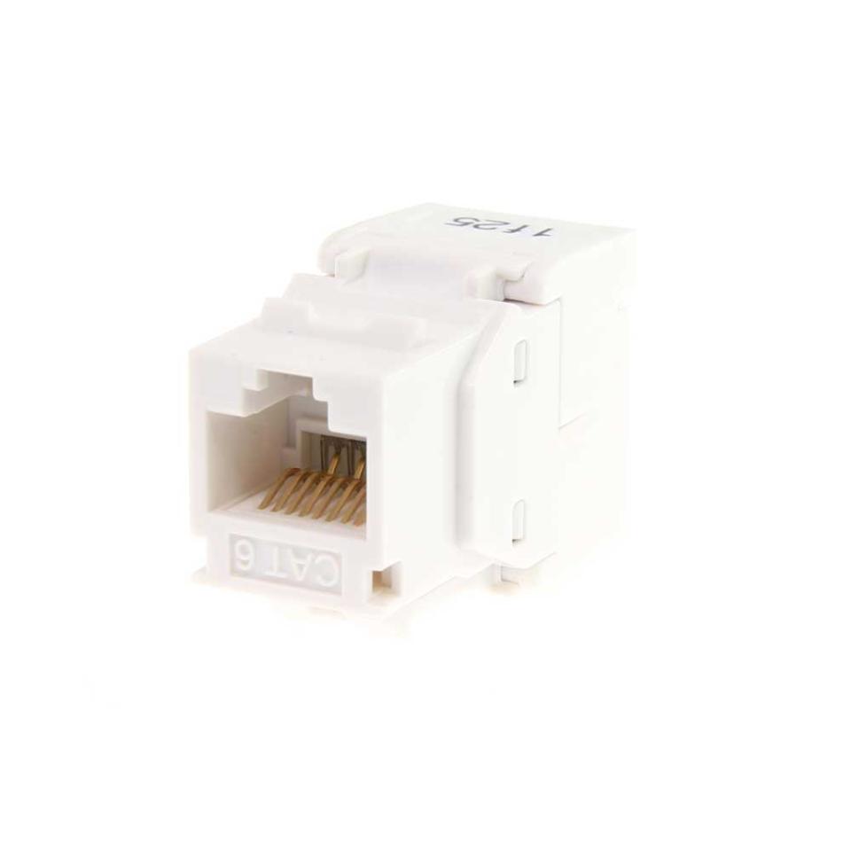 ECS Keystone jack - UTP Kat.6 -12 pack - Hvid