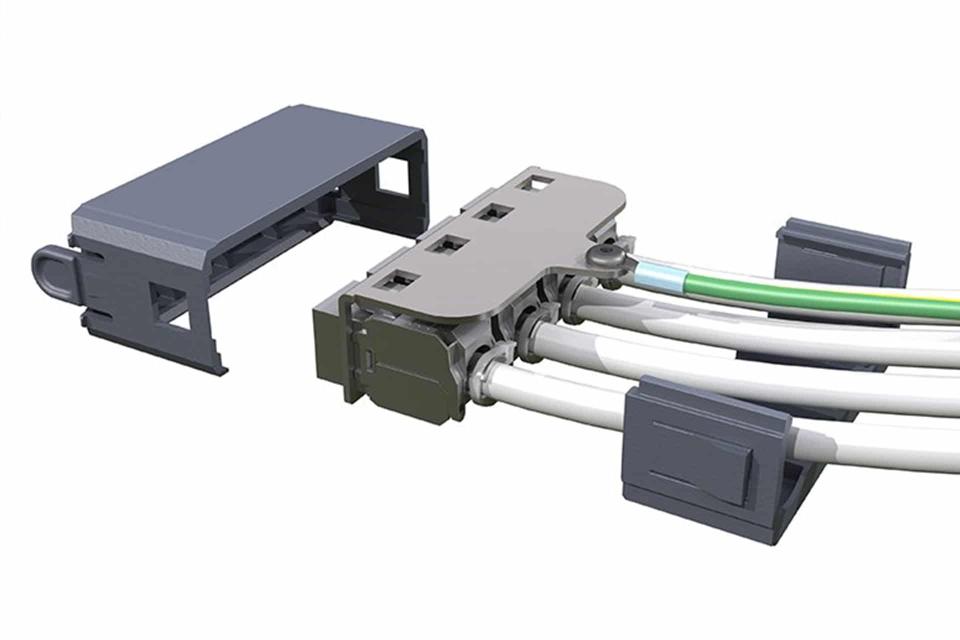 AFL U-Series Patch Plate 4 Port CUSTOM Cat6A Jacks 4 Way Jacks Black