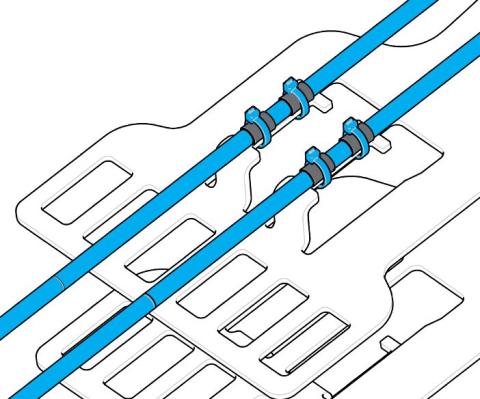 CommScope udvendigt monteringsbeslag til udv. aflastning af kabel/rør på GCO2-Bx8