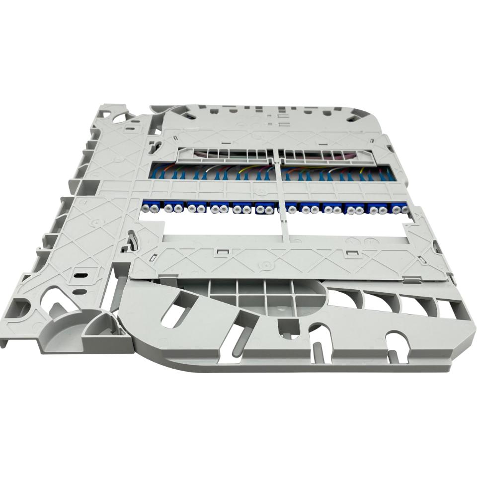 CommScope FACT 2 kort à 24F LC/UPC (i alt 48F) Farvede pigtials EIA/TIA 598. Patchkabler ud højre