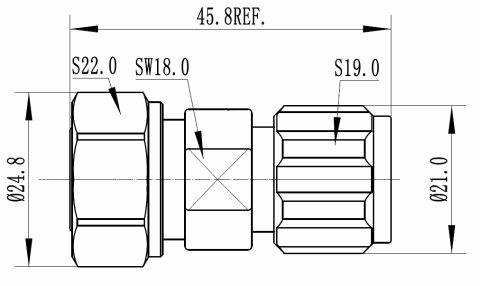 RFS Adapter 4.3-10 Male to N Male