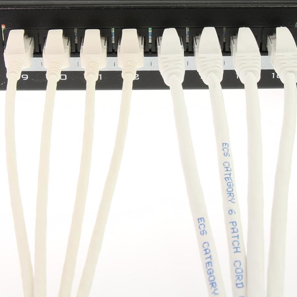 ECS Halogenfri slim patch 3,5mm, Kat.6 AW28 LSZH U/UTP 0,5m Orange