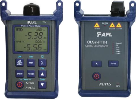 AFL SLP5-FTTH kit med SC konnektor, power meter (OPM5-4D) Lyskilde (OLS7-FTTH) W/WAVE id rohs