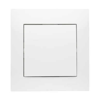 Afbryder 16A. Hvid. Inkl ramme. Skrueterminal.