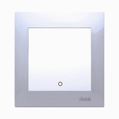 2 polet afbryder. 16A. Hvid. Inkl ramme. Tooless