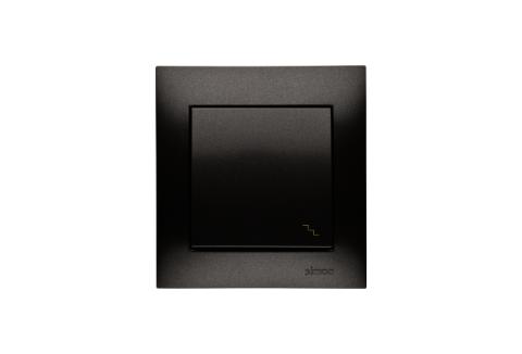 Korrespondance 16A. Antracit. Inkl ramme. Skrueterminal.