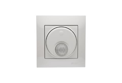 Pir føler. 16A. Hvid. Inkl ramme. Skrueterminal.