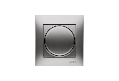 Dæmper. Drejetryk. 16A. Alu Inkl ramme. Skrueterminal.