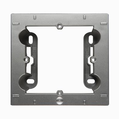 Indsats for 1 modul Stikkontakt/Afbryder. 35mm. Alu