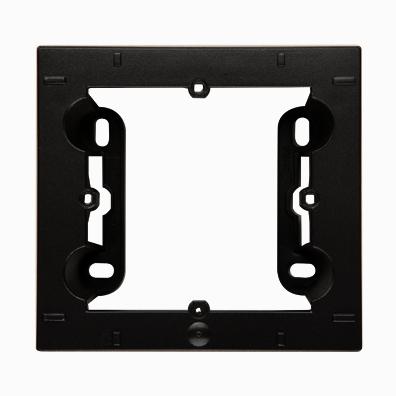 Indsats for 1 modul Stikkontakt/Afbryder. 35mm. Antracit.