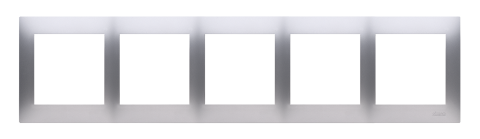 Ramme 5 modul vandret. Plast. Alu