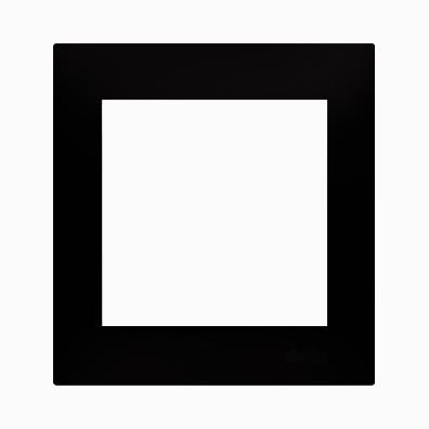 Ramme 1 modul. Plast. Antracit.