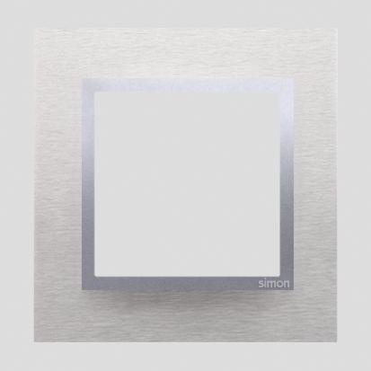 Ramme 1 modul. Glas. Classic Inox.