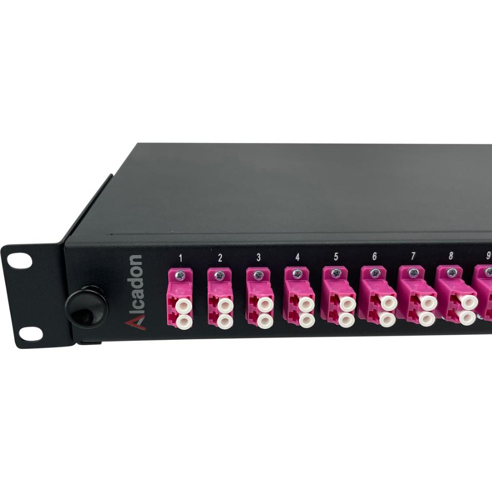 ECS 19 ODF Fiberpanel 1He 24xLC Duplex OM4 - komplet (Pre fix)
