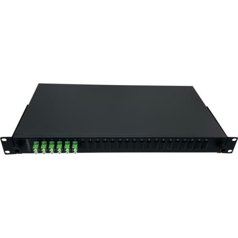 ECS 19 ODF Fiberpanel 1He 6xLC/APC Duplex SM - komplet (Pre fix)