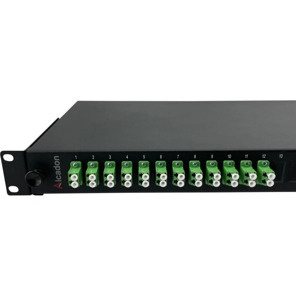 ECS 19 ODF Fiberpanel 1He 12xLC/APC Duplex SM - komplet (Pre fix)