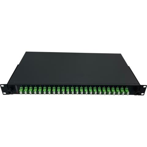 ECS 19 ODF Fiberpanel 1He 24xLC/APC Duplex SM - komplet (Pre fix)