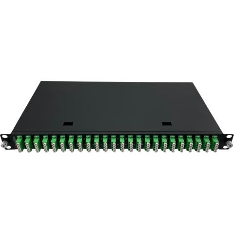 ECS 19 ODF Fiberpanel 1He 24xLC/APC Quad SM - komplet (Pre fix)