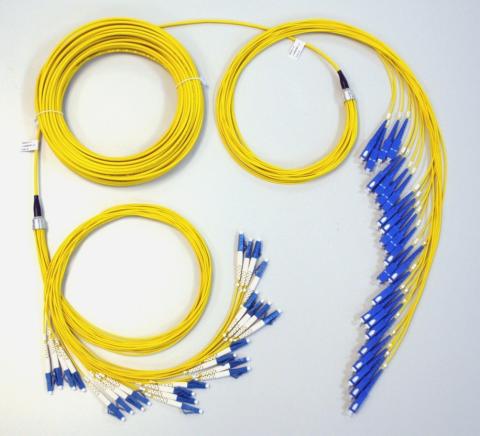 24F Pretermineret kabel 20M 24*LC/UPC - LC/UPC singlemode 9/125µm gul LSFH kappe