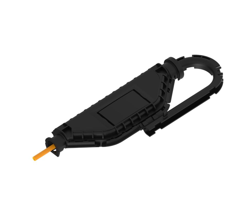 CommScope NOVUX™ Specialty Range Closure 10, splice only, no adapters, no splitters, 4 splices, SMOUV® 45mm splice protectors, black tie-wraps & silicon tape (Cable range: 2 - 6.2mm)