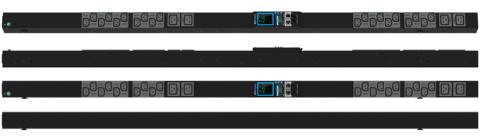 Enlogic Metered PDU, Input 230V 1ph, 16A / Output 230V, 16A (6) 1-pole, no internal circuit breakers outlet 20*C13/4*C19, Black 5 year warrenty