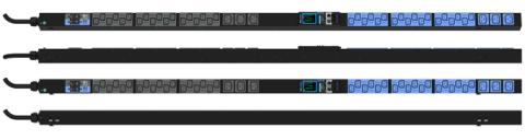 Enlogic Metered PDU, Input 230V 1ph, 32A / Output 230V, 32A (6) 1-pole, 16A hydraulic-magnetic magnetic circuit breakers, outlet 36*C13/6*C19, 5 year warrenty