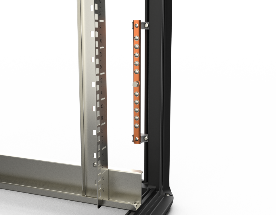 ENOC Jordskinne til rack montage