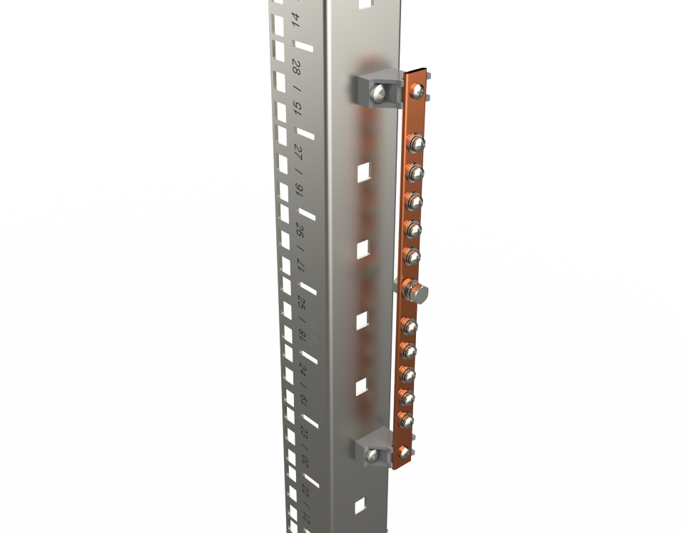 ENOC Jordskinne til rack montage