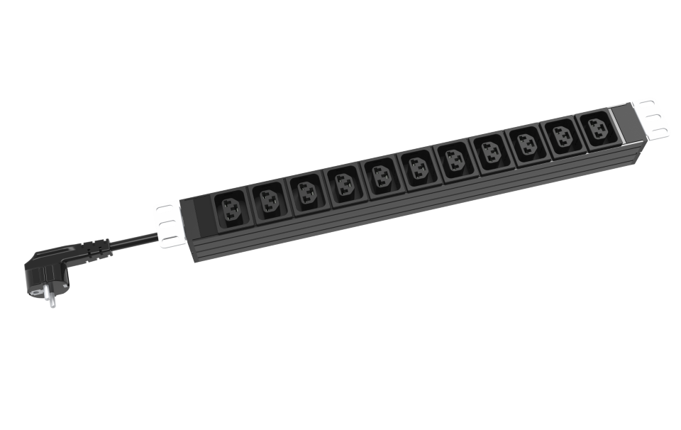 Powertek PDU19in 11IEX, 2M Cable CEE 16A plug Black