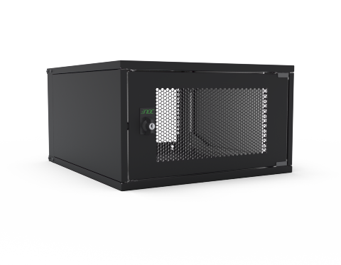 ENOC W3 Vægskab 6 HE Perforeret front Sort