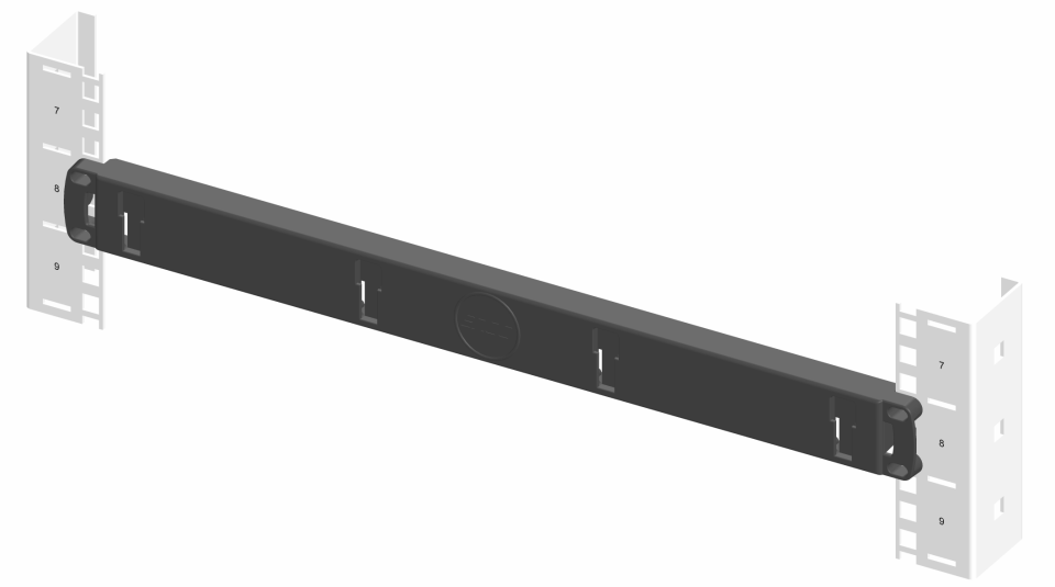 ENOC Dækpanel. Sort 485mm X 19mm X 44mm