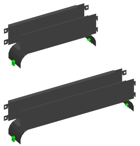 ENOC Premium Kabelkanal Horisontal til 19" Sort