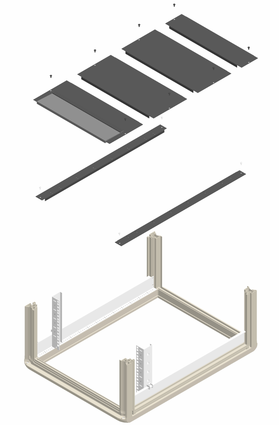 ENOC Bundplade kit til F1 og S1 Sort