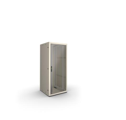 ENOC FS1 Gulvskab 42 HE IP54. Glas front Sort